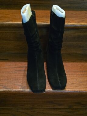 MADISON Women's Black Suede Mid-Calf Boots